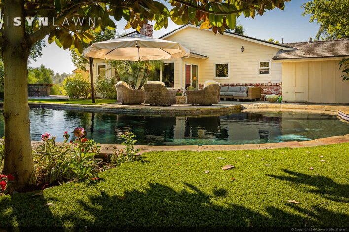 SYNLawn Nebraska residential artificial grass for celebrity superstar backyards