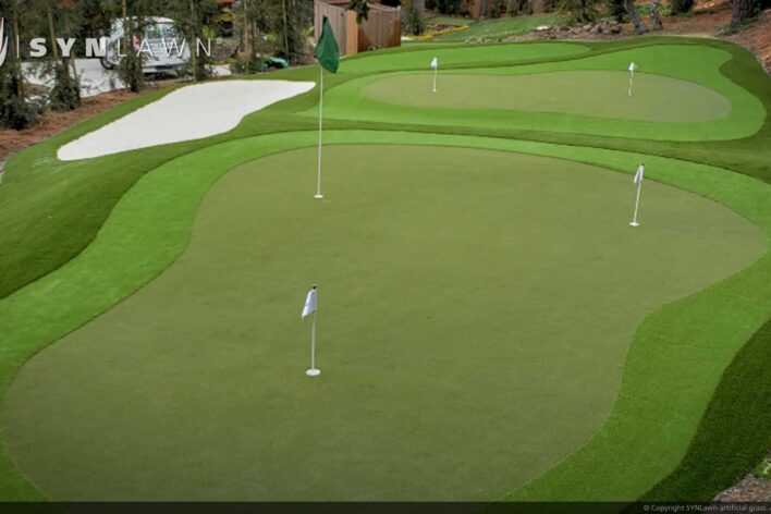 SYNLawn Nebraska golf artificial grass for putting greens with slopes