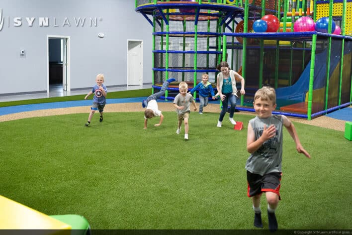 SYNLawn Nebraska play run wild indoor playground grass