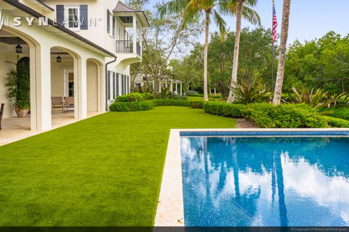 SYNLawn Nebraska residential pool surround backyard